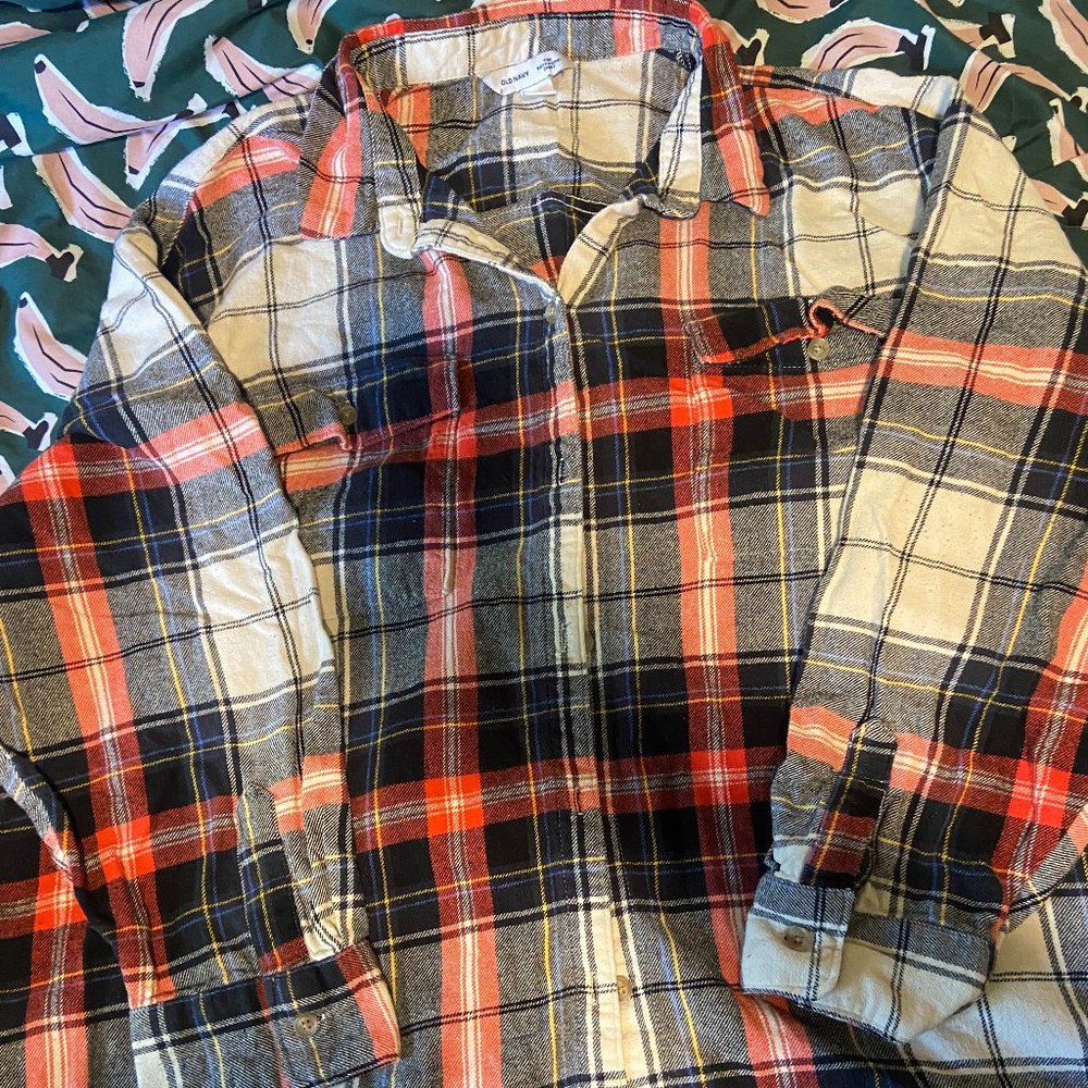 Plus Size Old Navy Boyfriend Flannel